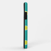 Grüne und Limone Polka-Punkte Case-Mate iPhone Hülle (Hinten/Rechts)
