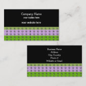 Grüne und Mauve Grass Visitenkarte (Vorne/Hinten)