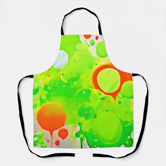 Grüne und orange Farbtöne Schürze (Vorderseite)