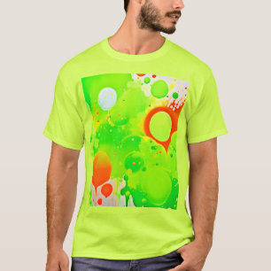 Grüne und orange Farbtöne T-Shirt