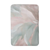 Grüne und rosa Botanische Printwerbung mit Minze Badematte (Vorderseite Vertikal)