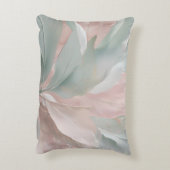 Grüne und rosa Botanische Printwerbung mit Minze Dekokissen (Rückseite(Vertikal))