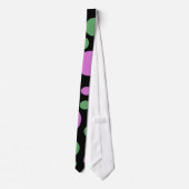 grüne und rosa Kreise Krawatte (Rückseite)