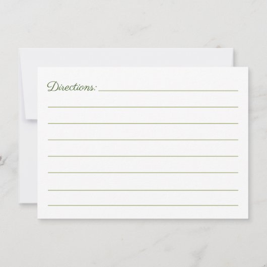 Grüne und rosa Monogramm-Familienrezeptur Mitteilungskarte (Rückseite)