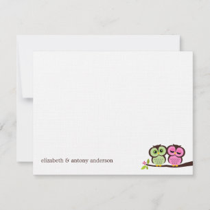 Grüne und rosa Owls Hochzeit