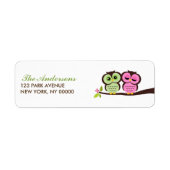Grüne und rosa Owls Hochzeit (Vorne)