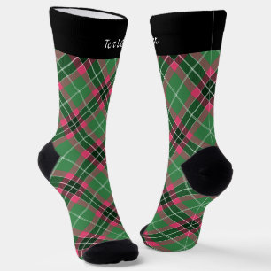 Grüne und rosa Tartan Socken