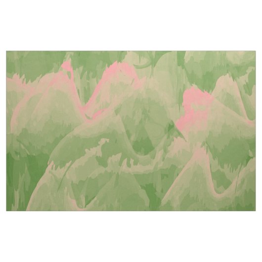 Grüne und rosa Wellen Stoff (Fat Quarter (45,7 x 55,9 cm))