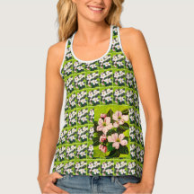 Grüne und rosafarbene Blumenkacheln