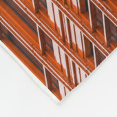 Grüne und rote Architektur Fleecedecke (Ecke)