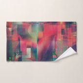 Grüne und rote Bildschichten und ein leichter Wand Badhandtuch Set (Handtuch)