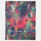 Grüne und rote Bildschichten und ein leichter Wand Fleecedecke (Vorderseite)