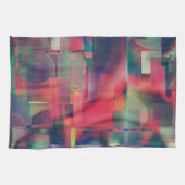 Grüne und rote Bildschichten und ein leichter Wand Geschirrtuch (Horizontal)