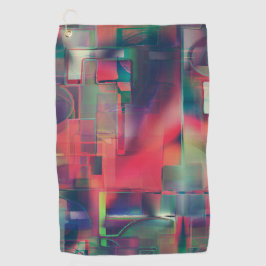 Grüne und rote Bildschichten und ein leichter Wand Golfhandtuch