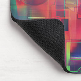 Grüne und rote Bildschichten und ein leichter Wand Mousepad