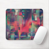 Grüne und rote Bildschichten und ein leichter Wand Mousepad (Mit Mouse)