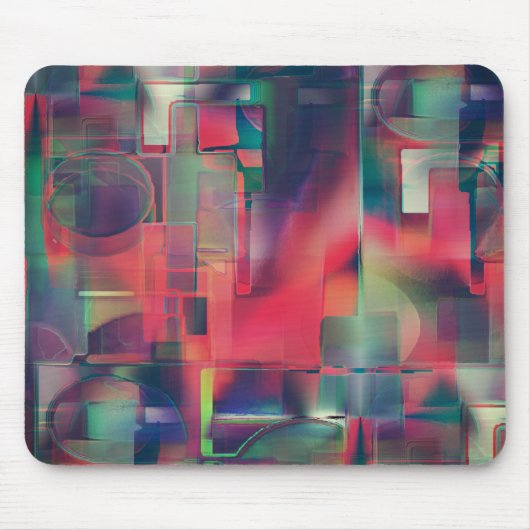 Grüne und rote Bildschichten und ein leichter Wand Mousepad (Vorne)