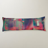 Grüne und rote Bildschichten und ein leichter Wand Seitenschläferkissen (Rückseite)