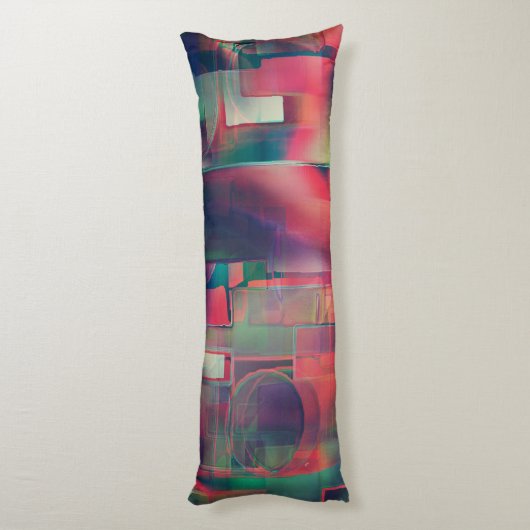 Grüne und rote Bildschichten und ein leichter Wand Seitenschläferkissen (Rückseite (Vertikal))