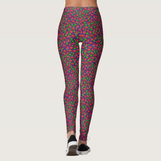 Grüne und rote Erdbeeren, Leggings (Rückseite)