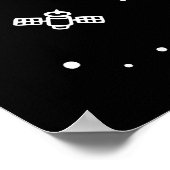 Grüne und rote Parasaurolophus Dinos im Weltraum Poster (Ecke)