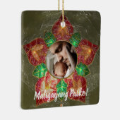 Grüne und rote philippinische mündliche Art, Keramikornament (Rechts)