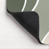Grüne und rote Retro-Wellendesign Mousepad (Ecke)