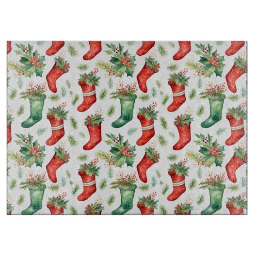 Grüne und rote Strümpfe Schneidebrett (Vorderseite)