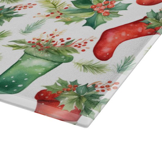 Grüne und rote Strümpfe Schneidebrett (Ecke)