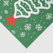 Grüne und rote Weihnachten Seidenpapier (Ausschnitt)