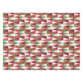 Grüne und rote Weihnachtsbäume Tischdecke (Vorderseite (Horizontal))