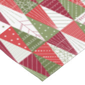 Grüne und rote Weihnachtsbäume Tischdecke (Schrägansicht)