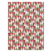 Grüne und rote Weihnachtsbäume Tischdecke (Vorderseite)