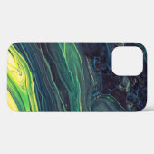 GRÜNE UND SCHWARZE ABSTRAKTE BILDUNG Case-Mate iPhone HÜLLE (Rückseite (Horizontal))