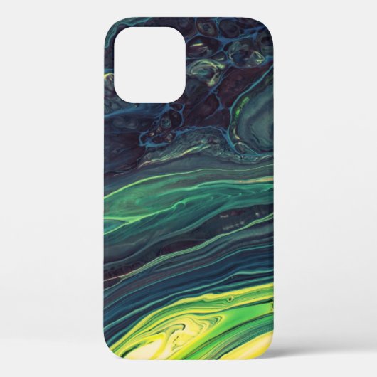 GRÜNE UND SCHWARZE ABSTRAKTE BILDUNG Case-Mate iPhone HÜLLE (Rückseite)