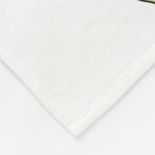 Grüne und schwarze adoptierte Fleece-Decke Fleecedecke (Ecke)