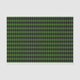 GRÜNE UND SCHWARZE DIAMOND MARDI GRAS PATTERTER SEIDENPAPIER