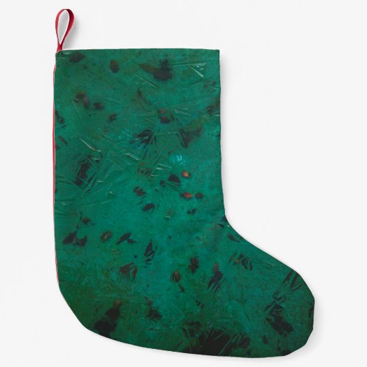 Grüne und schwarze Farbe Kleiner Weihnachtsstrumpf (Vorderseite)