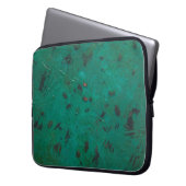 Grüne und schwarze Farbe Laptopschutzhülle (Vorderseite Links)
