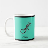 Grüne und schwarze Gecko im Südwesten Kaffeetasse (Links)