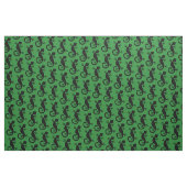 Grüne und schwarze Gecko-Lizard Stoff (Fat Quarter (45,7 x 55,9 cm))