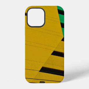 Grüne und schwarze Holztafel iPhone 12 Hülle