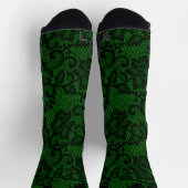 Grüne und schwarze Imitate Socken (Oben)