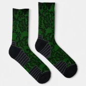 Grüne und schwarze Imitate Socken (Rechts)