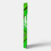 Grüne und schwarze Marmor wie gestreifte Fluid Art Case-Mate iPhone Hülle (Rückseite / Rechts)