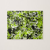 Grüne und schwarze Mikrogrün Puzzle (Horizontal)