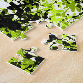 Grüne und schwarze Mikrogrün Puzzle (Seite)
