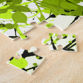 Grüne und schwarze Mikrogrün Puzzle (Seite)