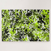 Grüne und schwarze Mikrogrün Puzzle (Horizontal)
