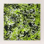 Grüne und schwarze Mikrogrün Puzzle (Horizontal)